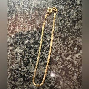 VTG 18k solid gold chain bracelet